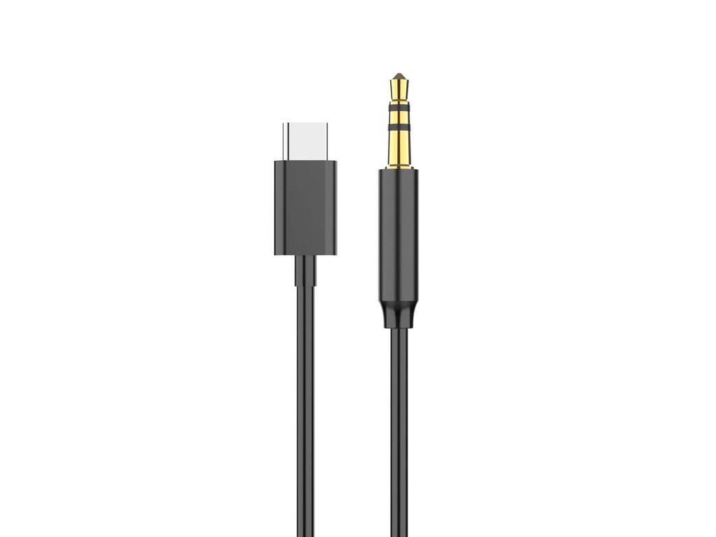 Techancy Cable de Audio AUX TL7329 – USB Tipo-C a 3.5mm, 1m, Para Audio Automotivo y Auriculares, Negro