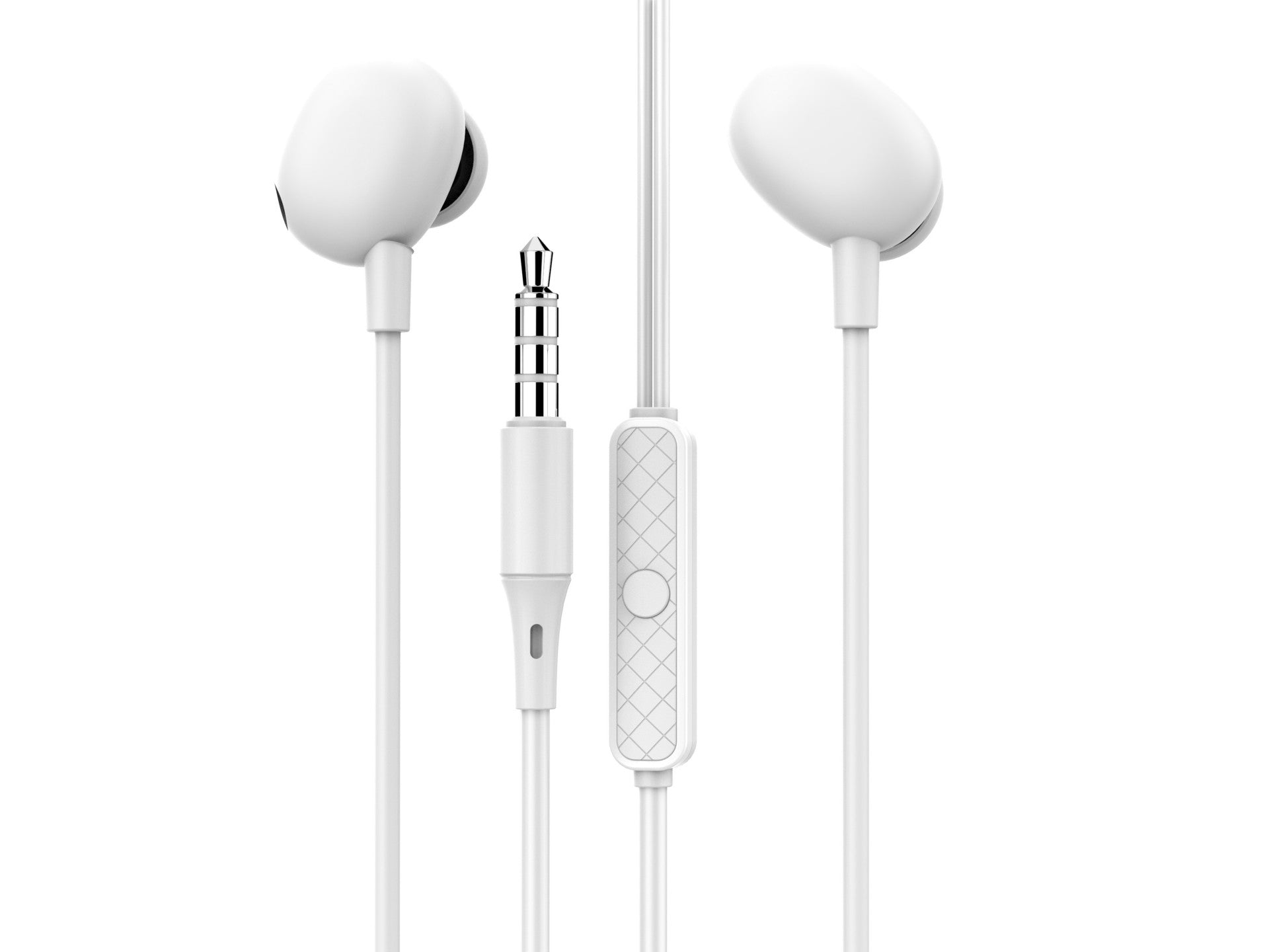 Audífonos Intrauriculares con Cable Techancy TD8040 – Blancos 3.5mm con Micrófono