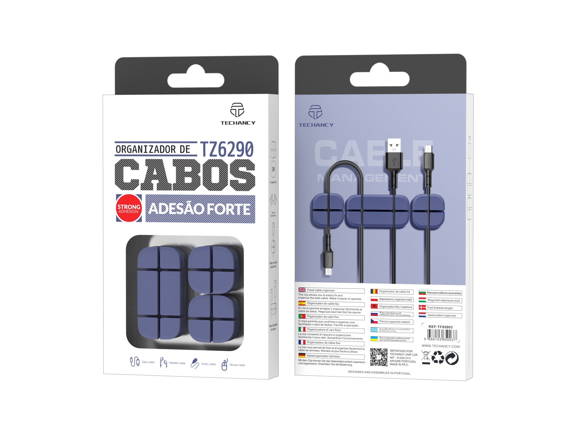 Organizador de Cables Techancy TZ6290 – Mantén tu Escritorio Ordenado