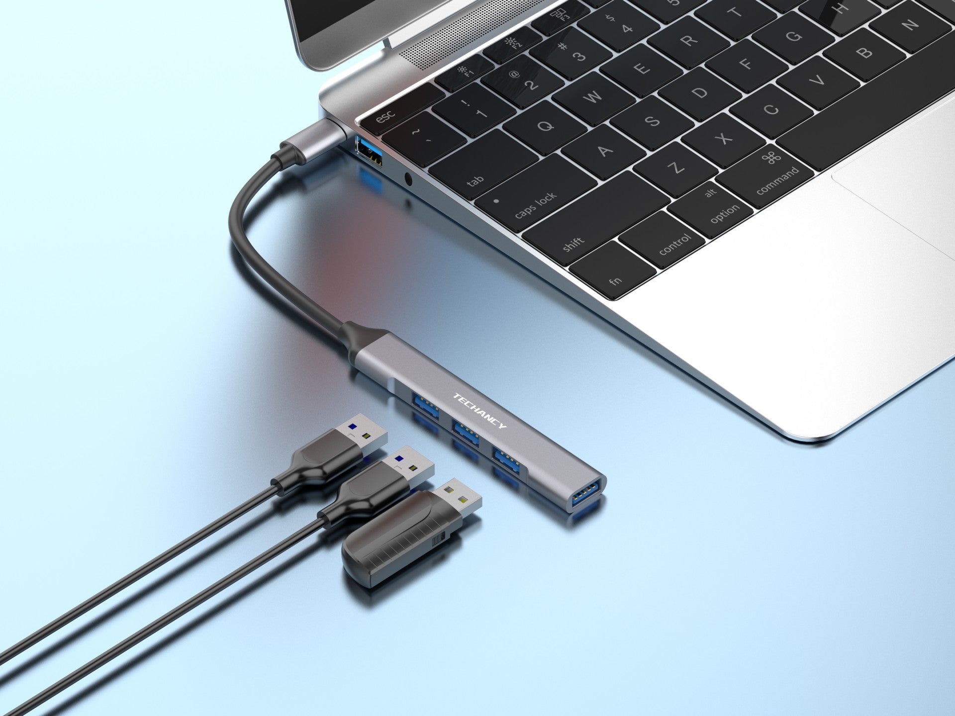 Hub USB-C 3.0 Techancy KT2902 – Expande los Puertos de tu Laptop o Tablet