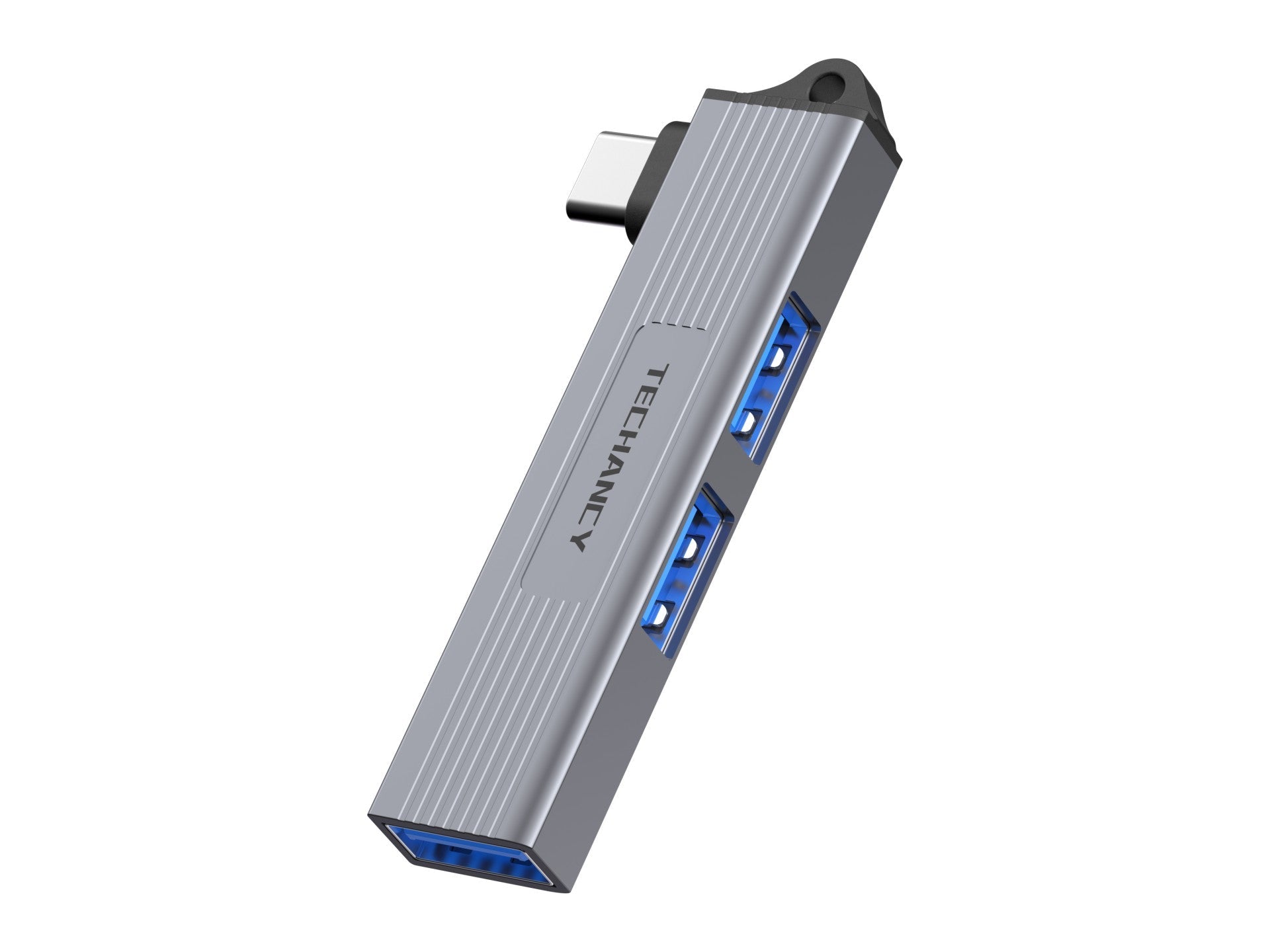 Techancy Hub USB-C a 3 Puertos USB 3.0 KT2907 – Compatible con Mac OS, Windows y Linux, Transferencia de Datos 5Gbps