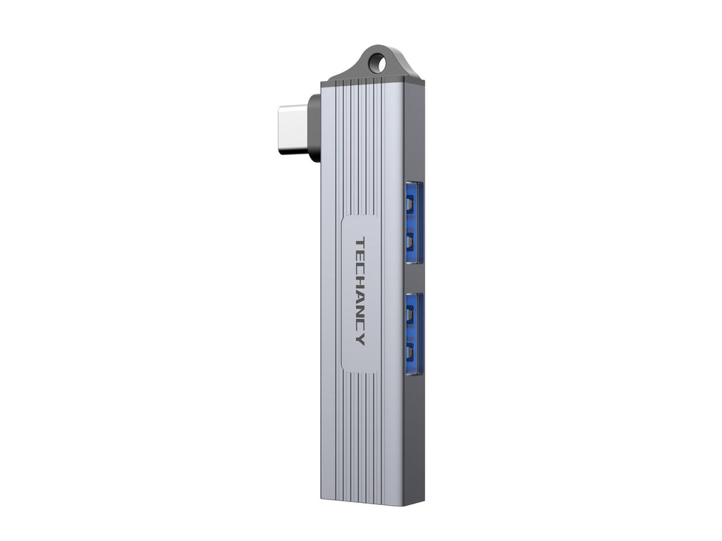 Techancy Hub USB-C a 3 Puertos USB 3.0 KT2907 – Compatible con Mac OS, Windows y Linux, Transferencia de Datos 5Gbps