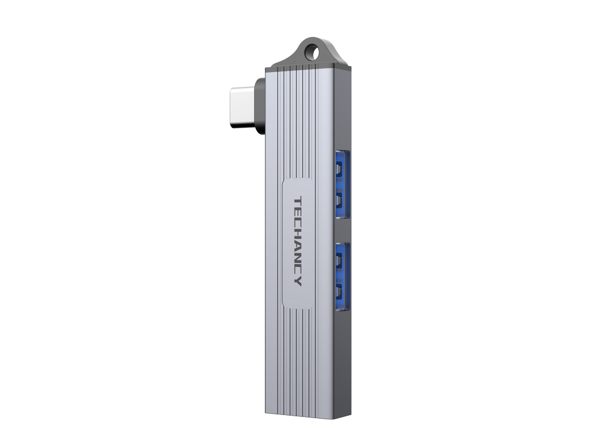 Techancy Hub USB-C a 3 Puertos USB 3.0 KT2907 – Compatible con Mac OS, Windows y Linux, Transferencia de Datos 5Gbps